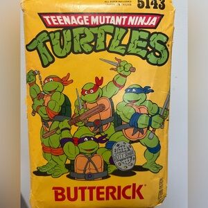 Butterick 5143 Kids Size 4-14 Teenage Mutant Ninja Turtles Playsuit patterns